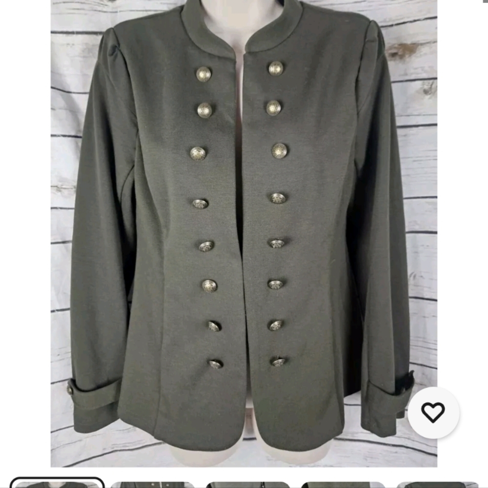 ModCloth Olive Glam Believer Knit Jacket 2X